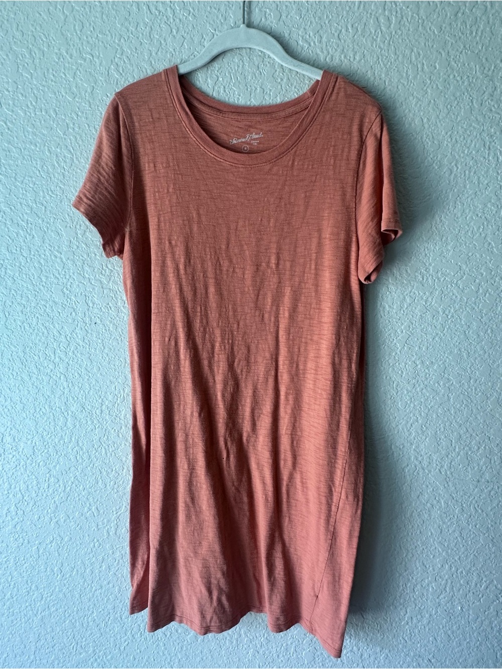 Universal Thread Rust Orange T-Shirt Mini Dress Size M Casual